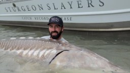 Stanley Cup Winner Nick Leddy Just Caught A Monster Sturgeon That’s Longer Than A Moose