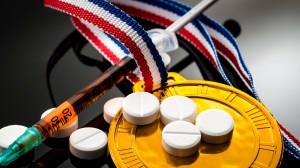 stock image of Olympic athletes' performance-enhancing drugs
