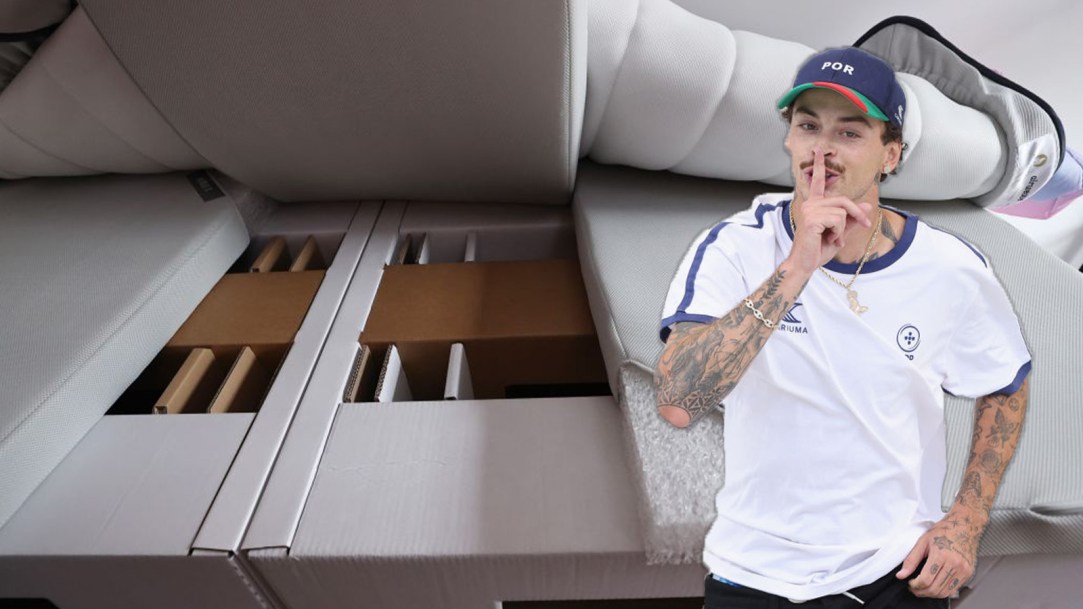 Portugal Olympics Cardboard Bed