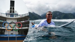 Olympic Surfers Avoid Cardboard Beds By Staying On The First-Ever Floating Athletes Village In Tahiti