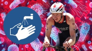Olympics Triathlon Seth Rider Wash Hands Bacteria