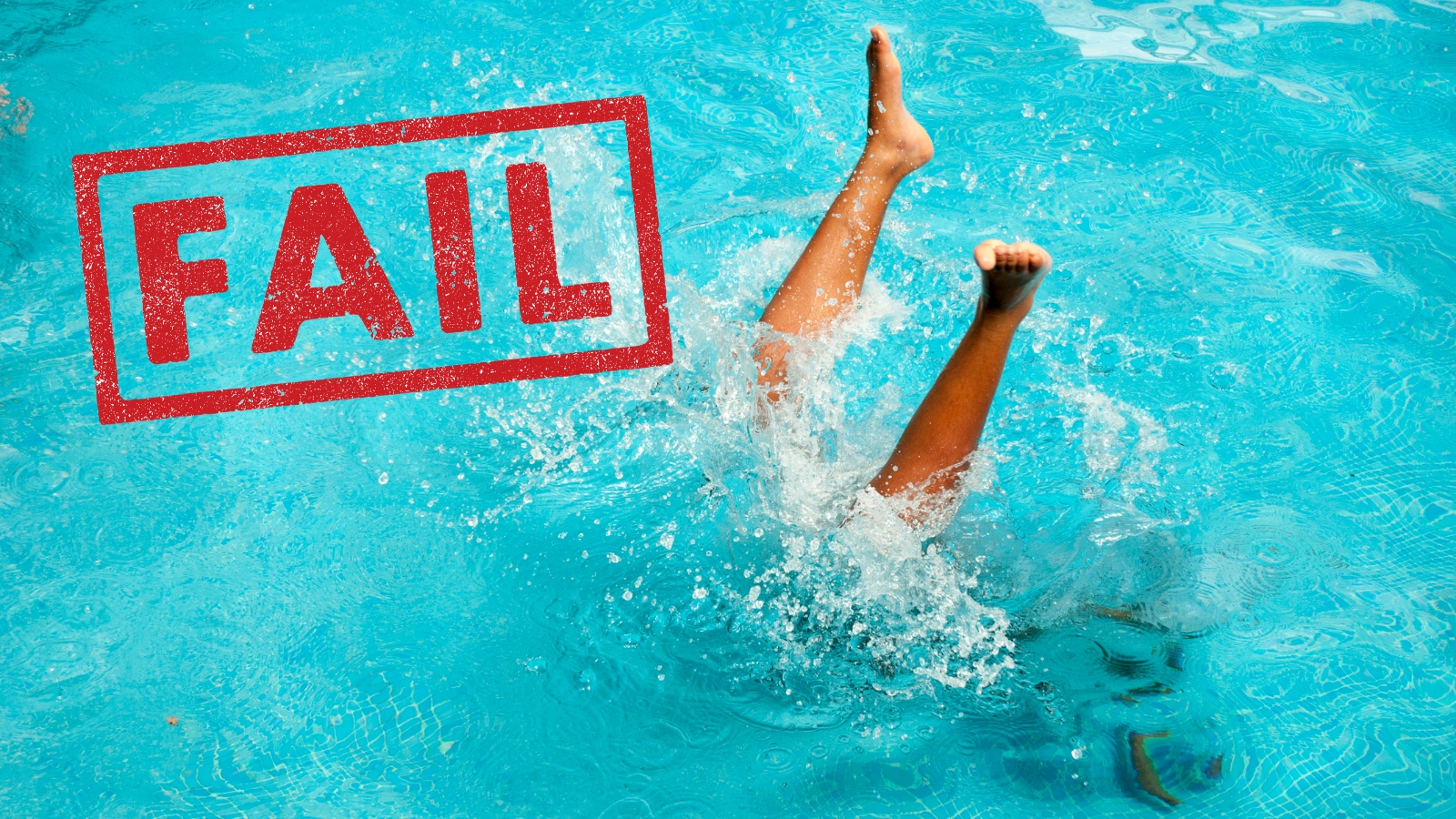 pool diving fail