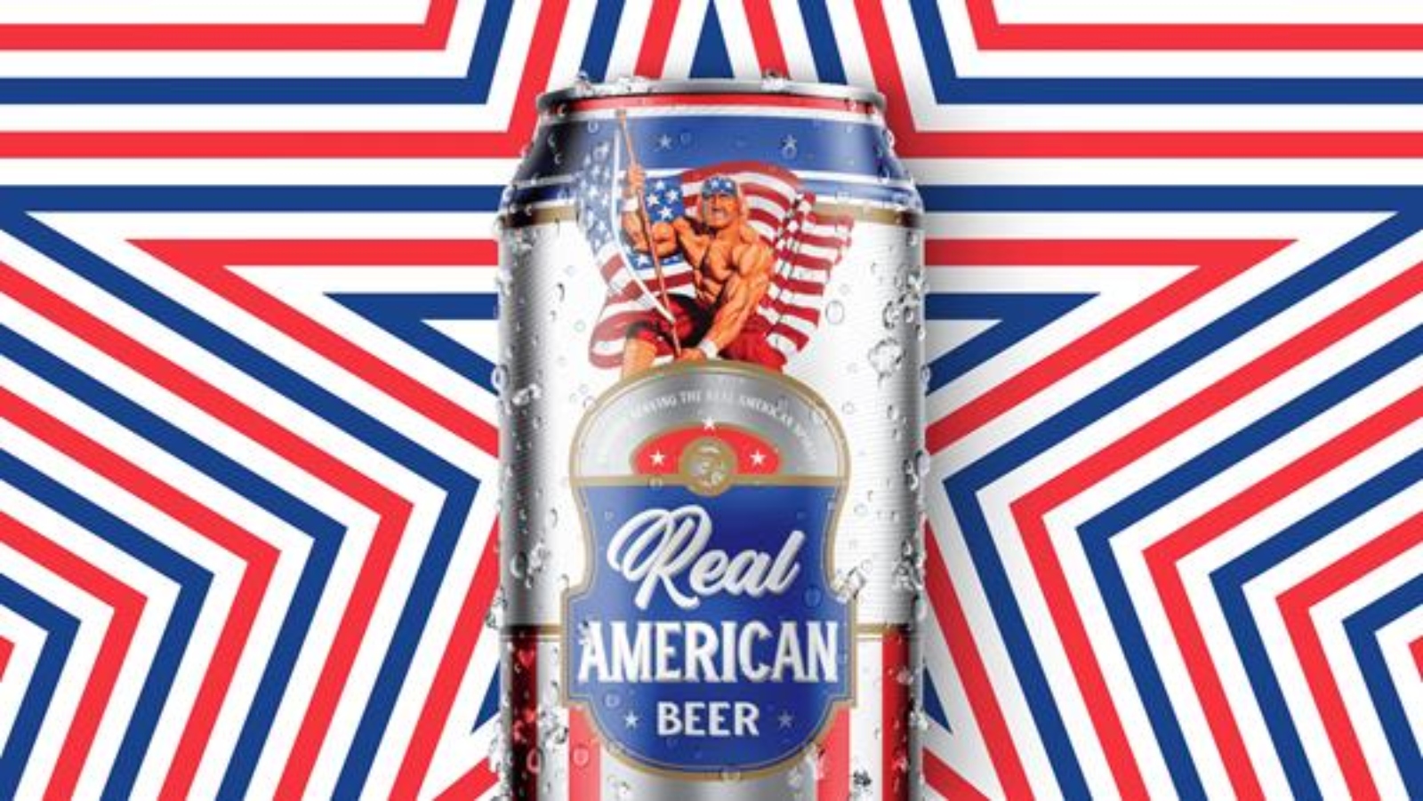 Real American Beer can featuring Hulk Hogan