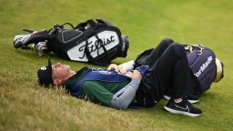 Scottie Scheffler Comments After Sick Caddie Ted Scott Goes Viral Laying Down On The Job