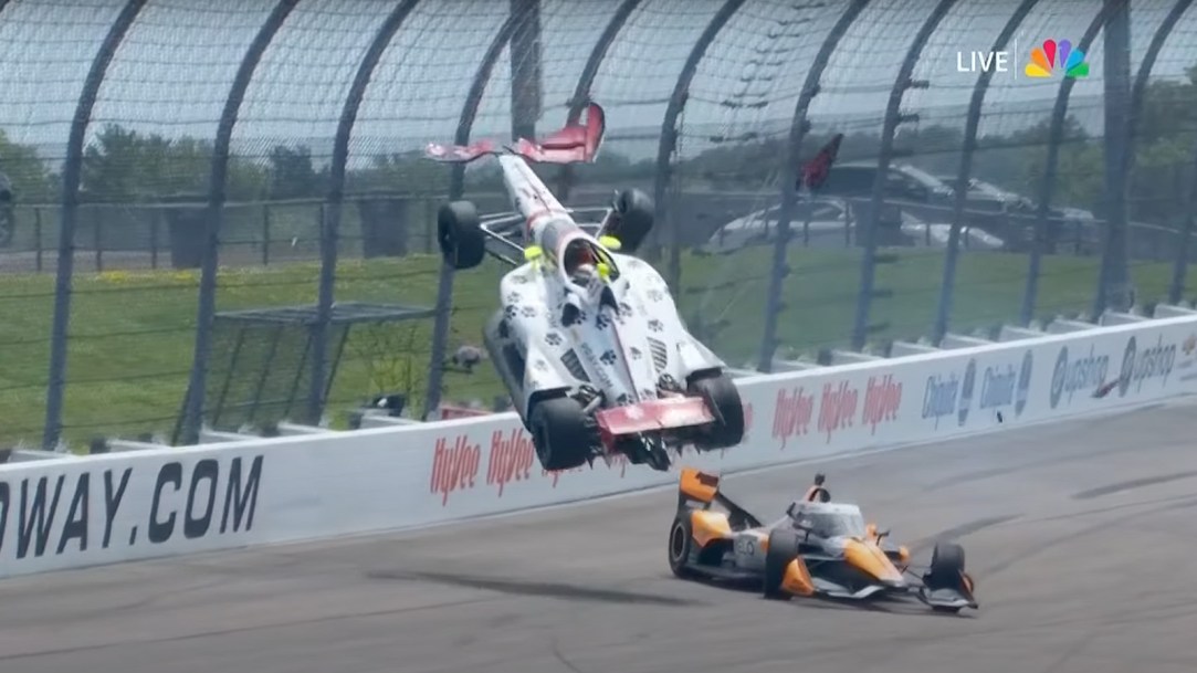 Sting Ray Robb Crash Wreck IndyCar