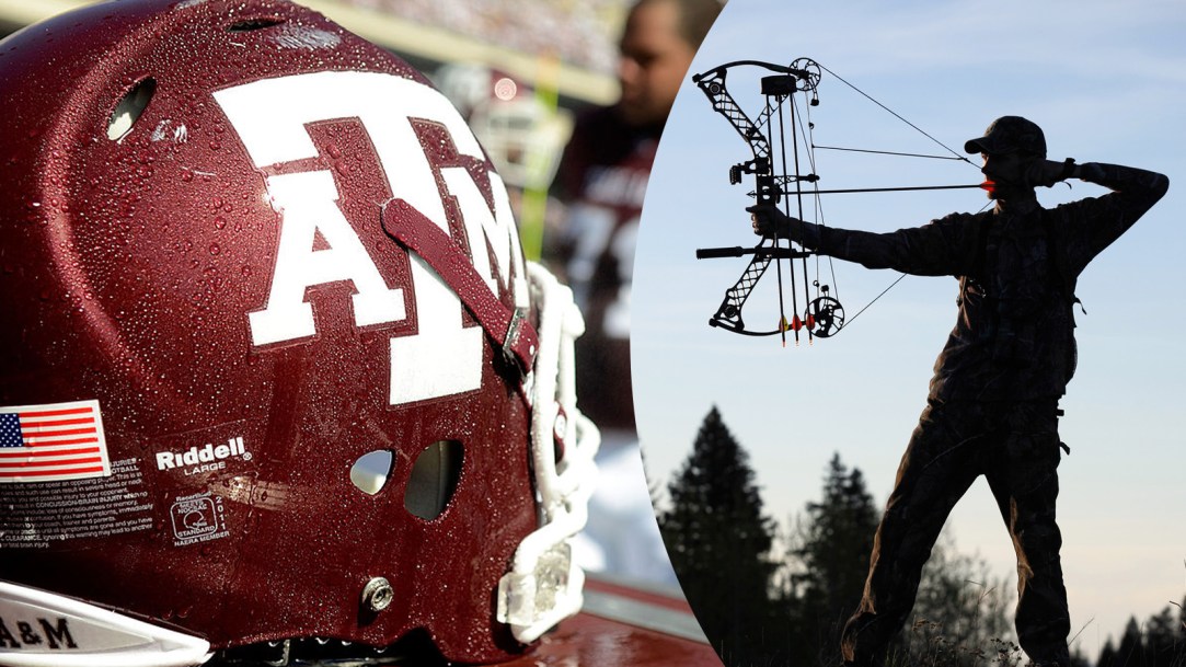 Texas A&M Football Helmet Compound Bow