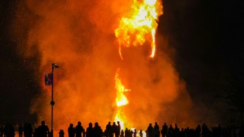 The World’s Largest Bonfire Lived Up To The Hype As It Went Up In Flames
