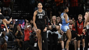 Angel Reese Receives Vicious Screen From 5-8 Kelsey Plum While Watching A’ja Wilson Do What She Can’t