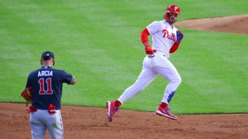 Braves Shortstop Orlando Arcia Embarrassed Himself With Attempted Bryce Harper Taunt