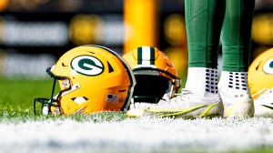 Green Bay Packers helmet during NFL football game