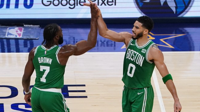 Jayson Tatum and Jaylen Brown