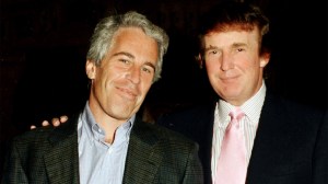 Jeffrey Epstein and Donald Trump at Mar-a-Lago