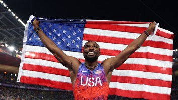 Noah Lyles Parties In Paris Amid Ant Edwards Beef While Still Refusing To Call USA Hoops World Champs