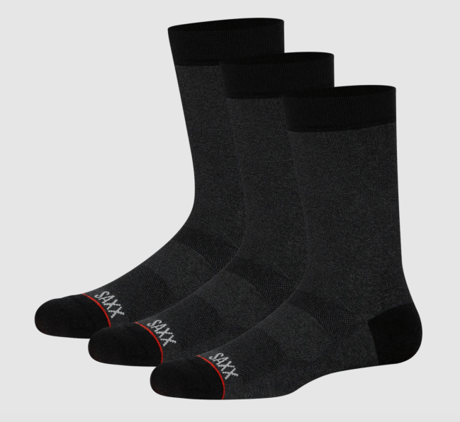 SAXX Whole Package Crew Socks (3 Pack)