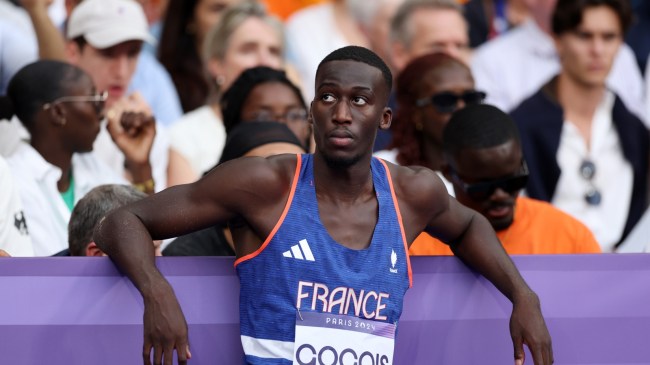 A Team France member at the Olympics in Paris.