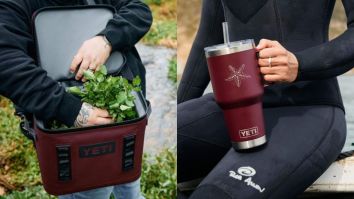 YETI Just Released A Wild Vine Collection In Limited Edition Dark Red Colors