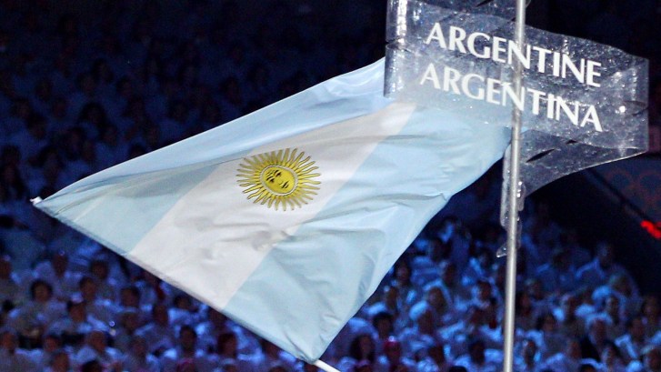 Argentina flag at Olympics