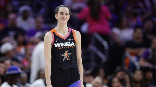 Caitlin Clark at the WNBA All-Star Game.
