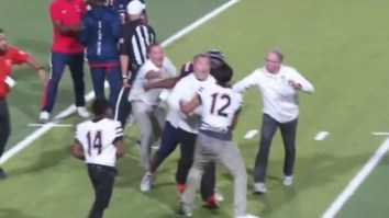 Helmets And Haymakers Fly As California High School Football Game Devolves Into Chaotic Bench-Clearing Brawl