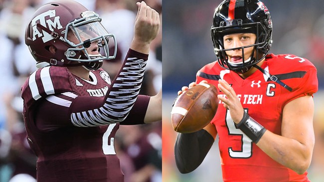 Johnny Manziel and Patrick Mahomes