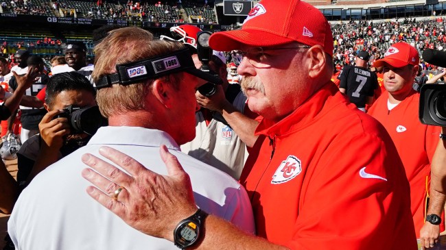 Jon Gruden and Andy Reid