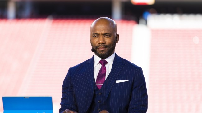 Louis Riddick on set for ESPN Monday Night Football.