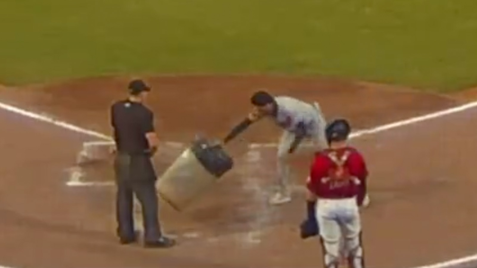 MiLB captain replaces referee with trash can during epic meltdown