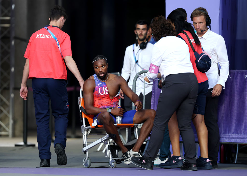 Noah Lyles Wheelchair Olympics