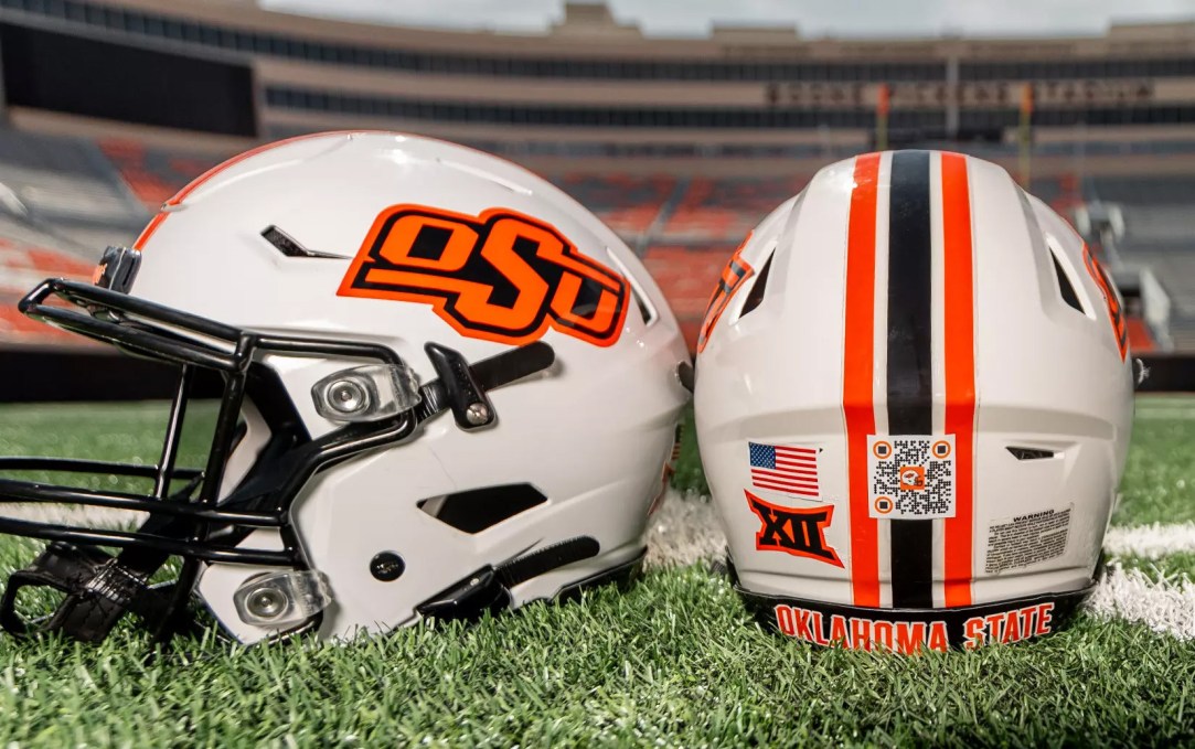 Oklahoma State NIL Football Helmet QR Code