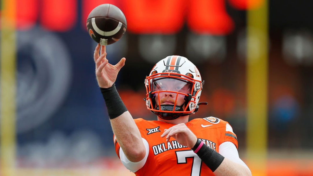 Oklahoma State QR Code Football Helmet