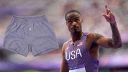 United States Track Star Quincy Hall Wears Very Uncomfortable Underwear At Olympics In Paris