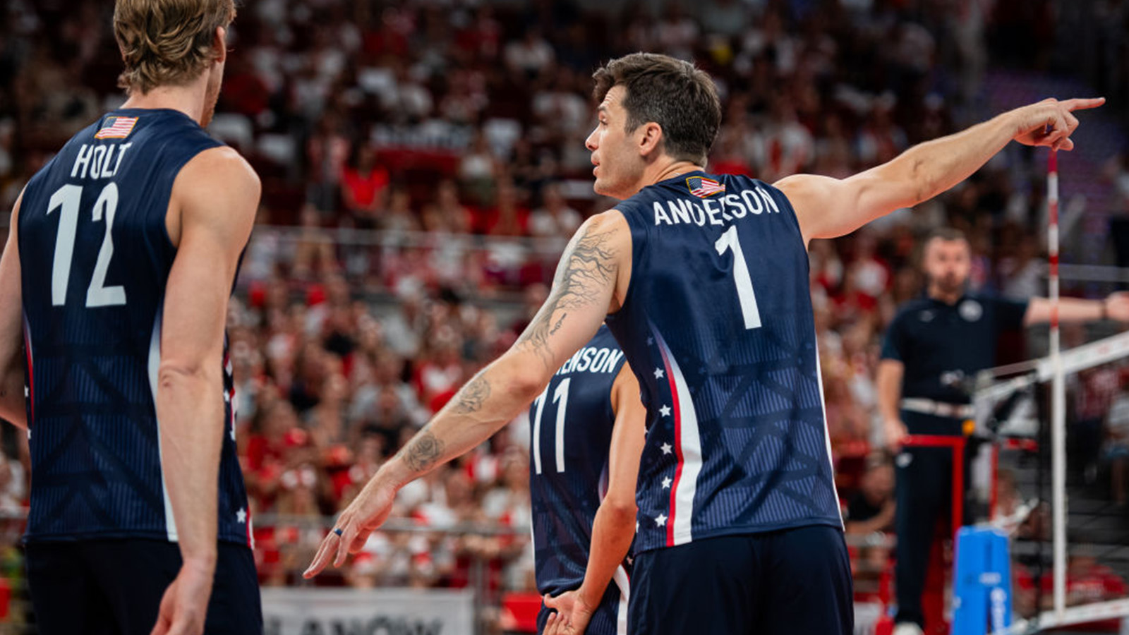 USA Volleyball Star Checks His Wife During Key Olympics Match