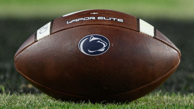 Penn State logo on football