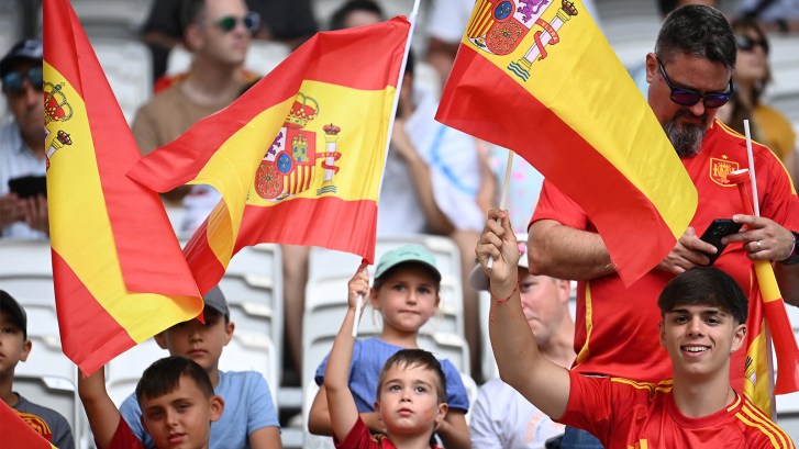 Spain fans at Olympics