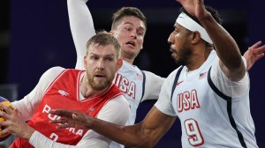 Team USA's 3x3 basketball team at Paris Olympics