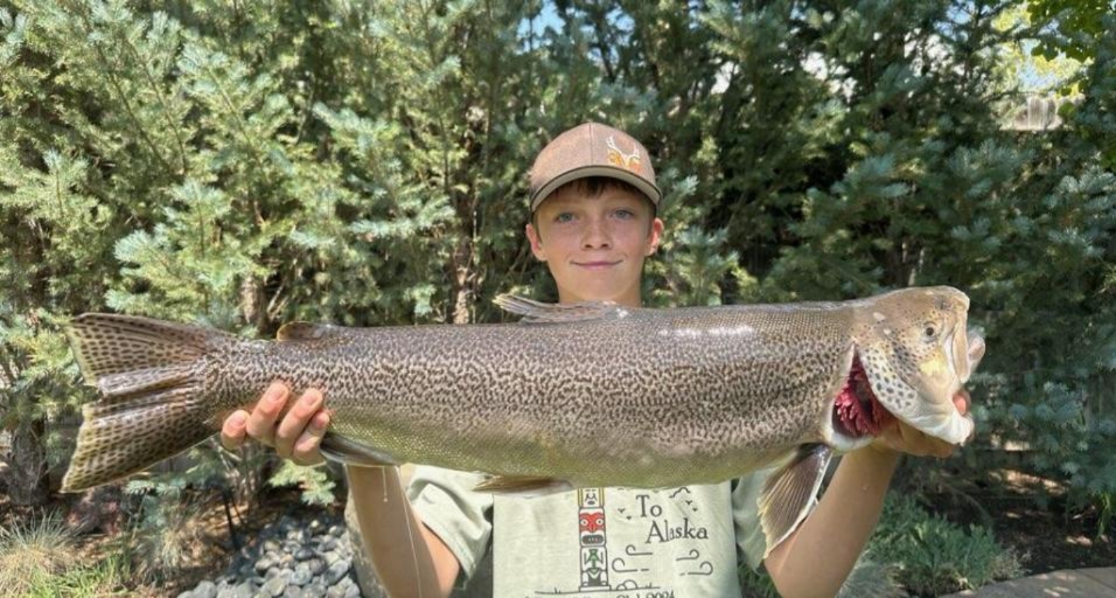 Wyoming state fishing record for Tiger Trout