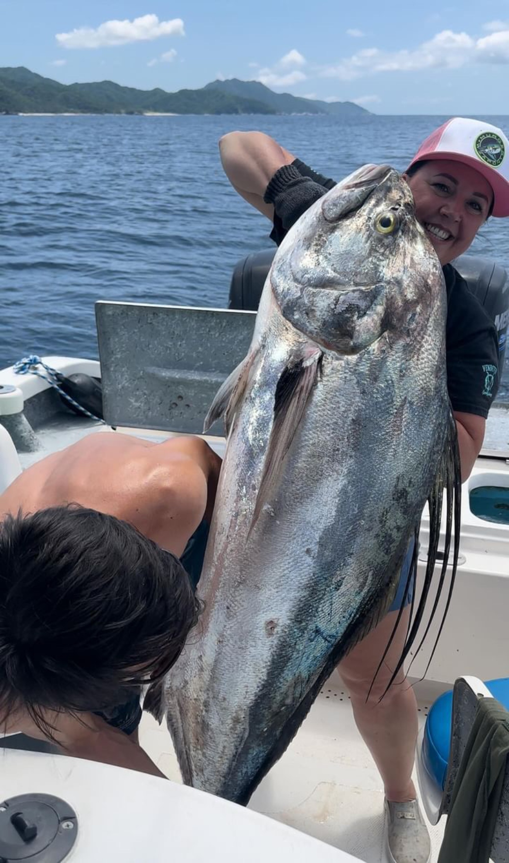 110 pound roosterfish caught by angler Jamie Allen in Puerto Vallarta, Mexico