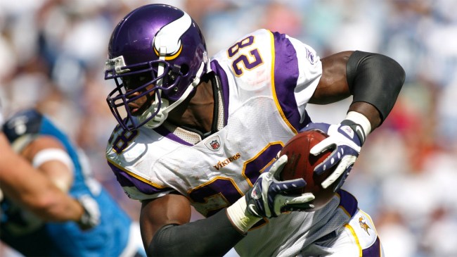 Adrian Peterson 28 of the Minnesota Vikings