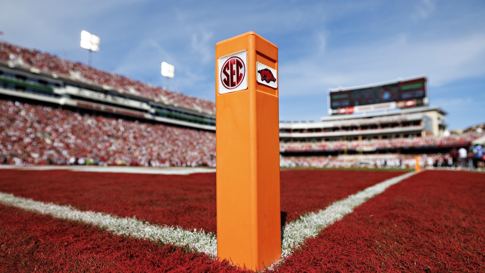 Tyson Razorback Icon Arkansas To Feature On-Field Logos Of Walmart, Tyson Foods