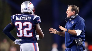 Devin McCourty and Bill Belichick