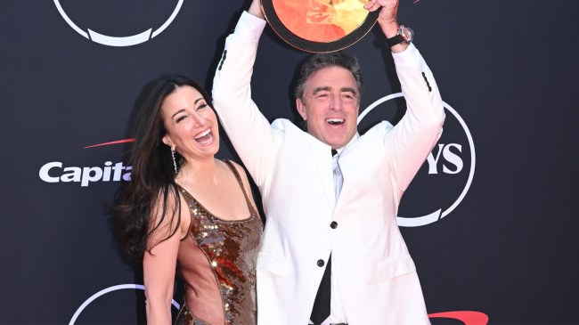 Emilia Fazzalari and Wyc Grousbeck at The 2024 ESPY Awards