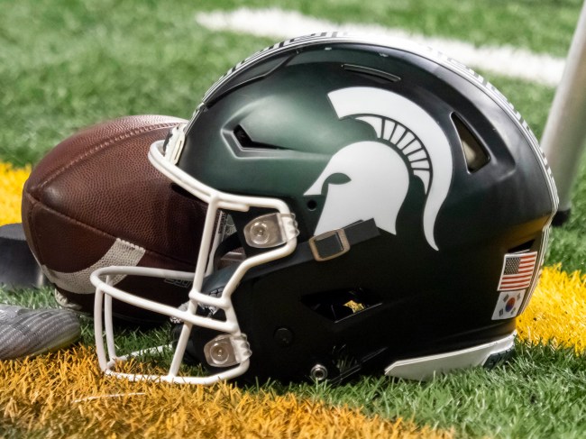 Michigan State helmet