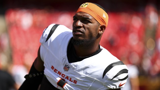 Cincinnati Bengals WR Ja'Marr Chase on the field before a game.