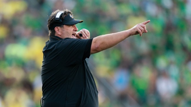 Idaho Vandals head coach Jason Eck on the sidelines during a game vs. Oregon.