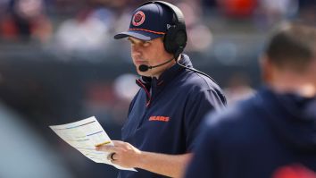 Bears Fans Deeply Concerned About Coaching Staff As Clip Of OC Shane Waldron Literally Shaking While Calling A Play Goes Viral