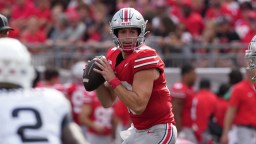 Ohio State Quarterback Will Howard Admits To Watching Film During Class