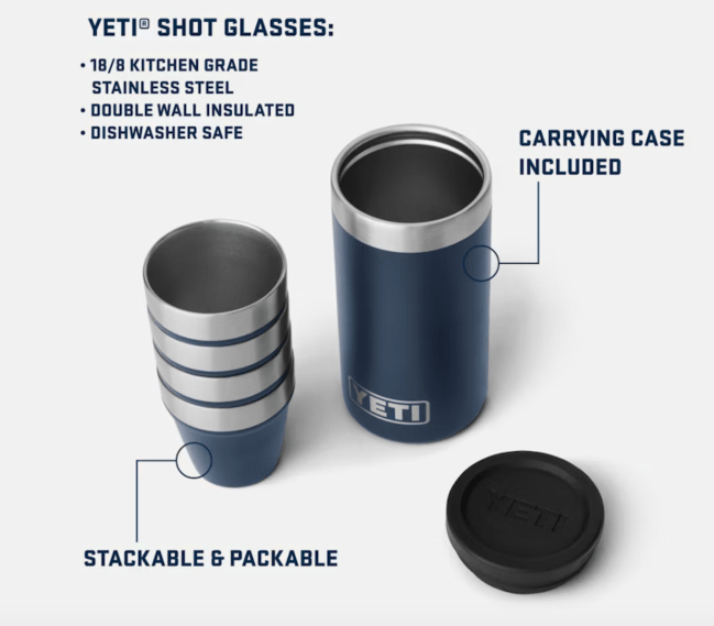 YETI shot glasses