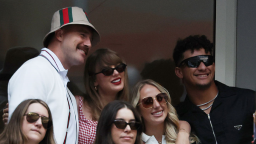 Taylor Swift Hugs Brittany Mahomes At US Open & Ends Rumors Of Beef Between The Two