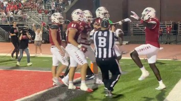 Fun-Hating College Football Referee Looked Ready To Throw Hands Over Harmless Touchdown Celebration