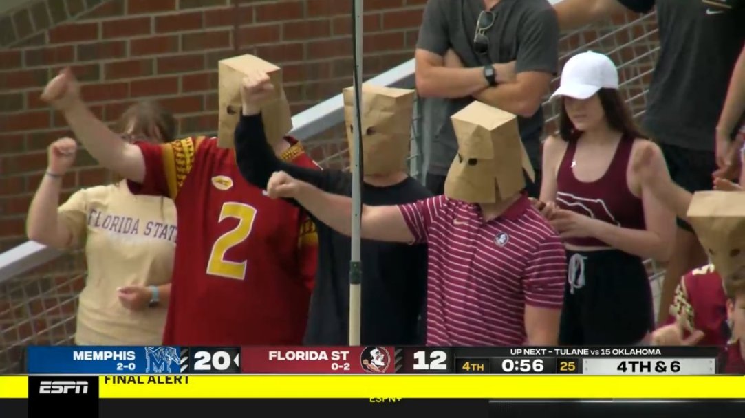 Florida State Fans Paper Bag